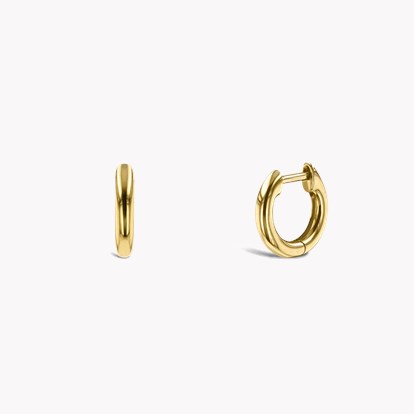 Small Hoop Earrings 11mm in 18ct Yellow Gold