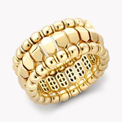 Bohemia Peaked Expandable Three Row Ring in 18ct Yellow Gold