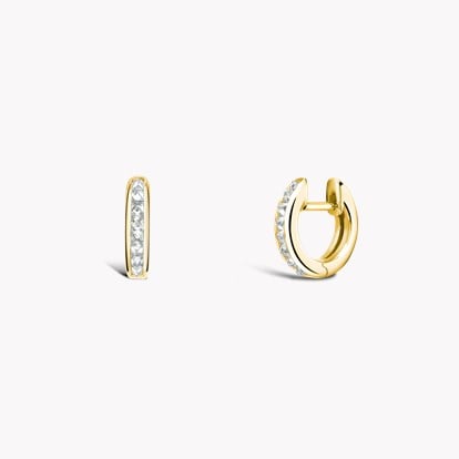 RockChic Diamond Hoop Earrings 0.35ct in 18ct Yellow Gold