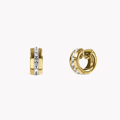 RockChic Diamond Hoop Earrings 1.40ct in 18ct Yellow Gold