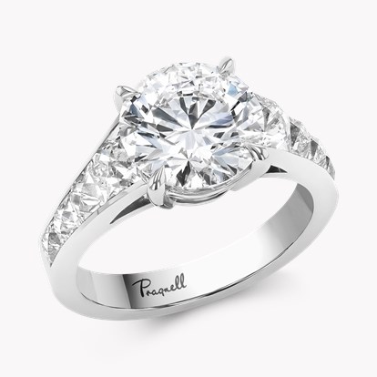 Masterpiece Pragnell Setting Type IIA D/FL Brilliant Cut 3.11ct Diamond Ring in Platinum