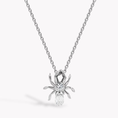 Briolette Cut 0.46ct Diamond Spider Pendant in Platinum 0.46ct, in Platinum