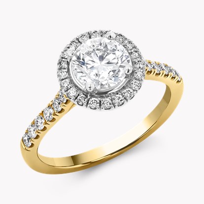 Celestial 1.01ct Diamond Cluster Ring in 18ct Yellow Gold and Platinum