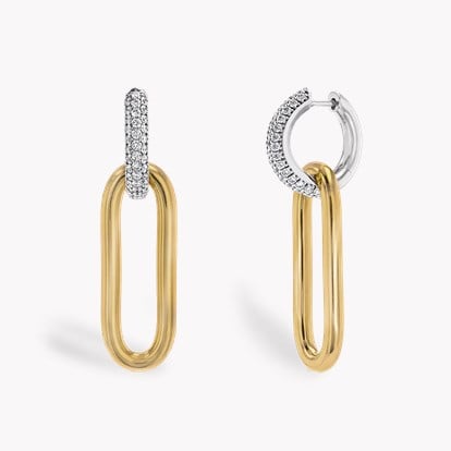 Havana Diamond Drop Earrings 0.86ct in 18ct Yellow Gold