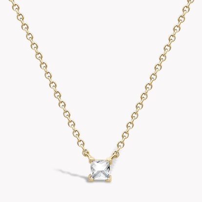 RockChic Diamond Solitaire Necklace 0.42ct in 18ct Yellow Gold