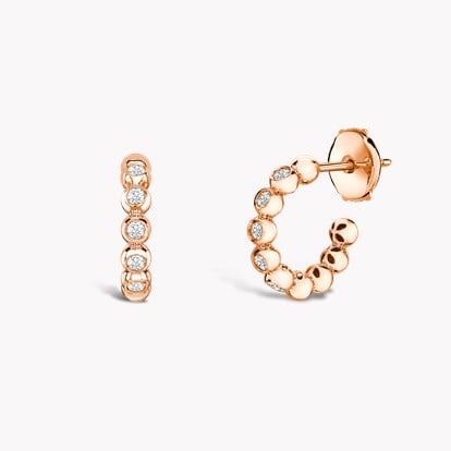 Bohemia Diamond Hoop Earrings 0.27ct in 18ct Rose Gold