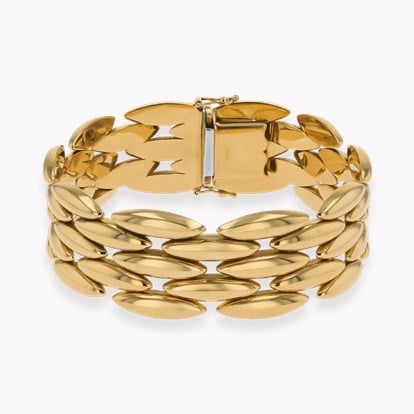 1990s Cartier Gentiane Collection Bracelet in 18ct Yellow Gold