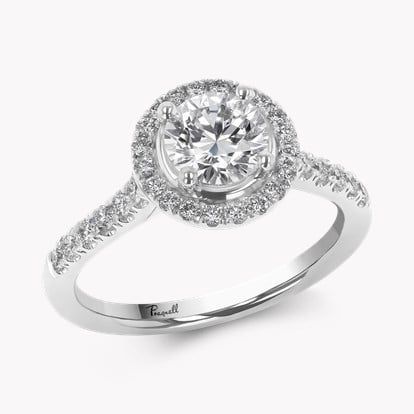 Celestial 0.90ct Diamond Cluster Ring - Brilliant Cut in Platinum