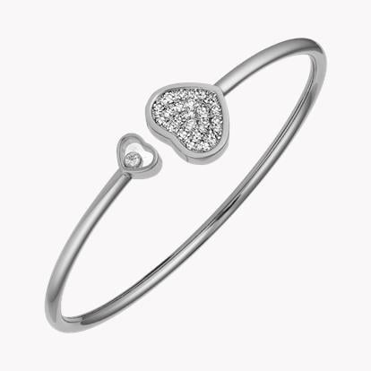 Chopard Happy Hearts Bangle 0.45ct in 18ct White Gold Brilliant