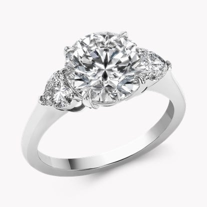 Venus Setting 3.02ct Diamond Three Stone Ring in Platinum