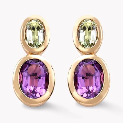 Amethyst Earrings 14.29ct in 18ct Rose Gold