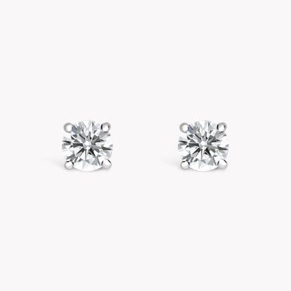 Diamond Stud Earrings 0.80ct in 18ct White Gold