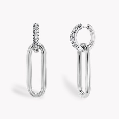 Havana 0.87ct Diamond Drop Earrings in 18ct White Gold