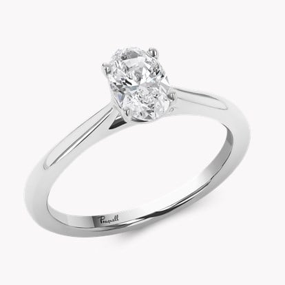 0.70ct Diamond Solitaire Ring - 2.3mm Width Platinum Gaia Setting