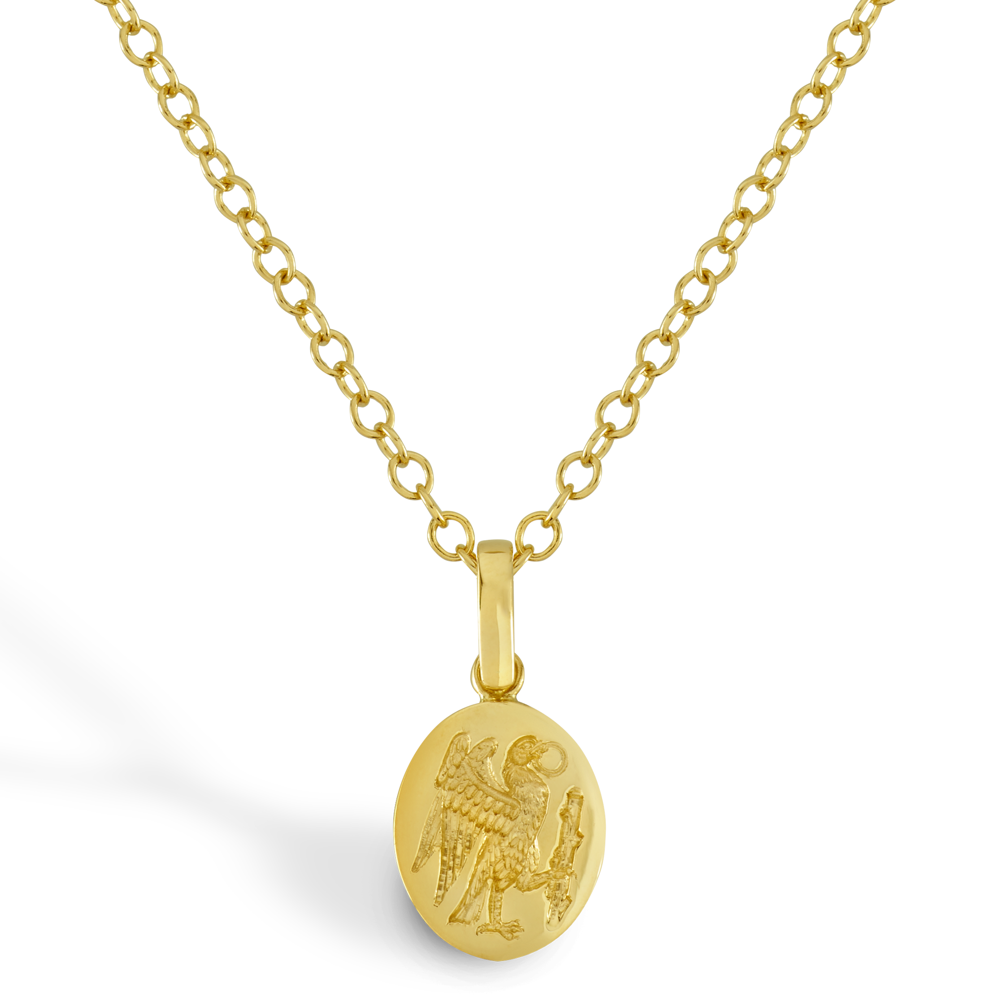 Oval Falcon Signet Pendant _1