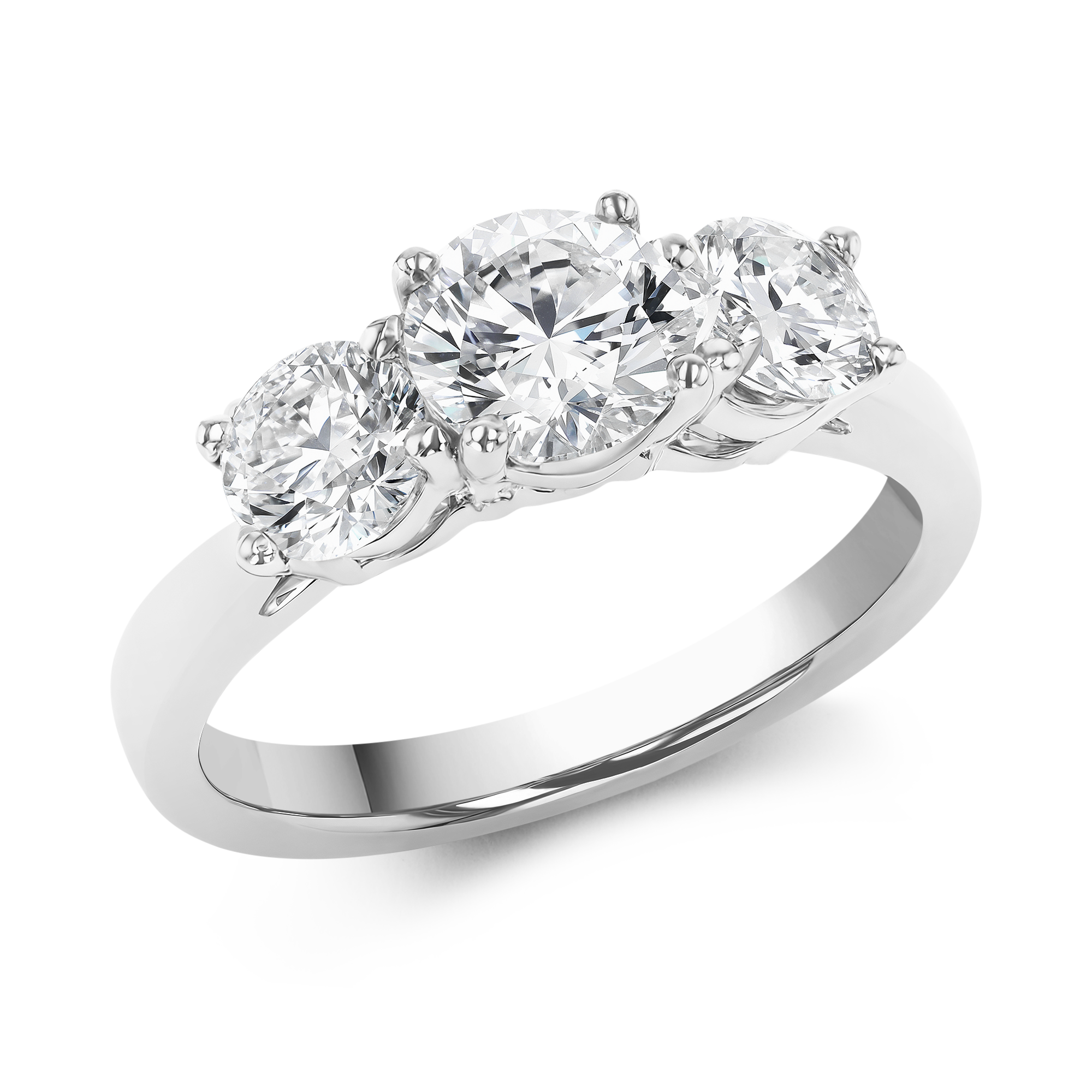 2.00CT Diamond Three-Stone Ring Brilliant Cut, Three-Stone_1