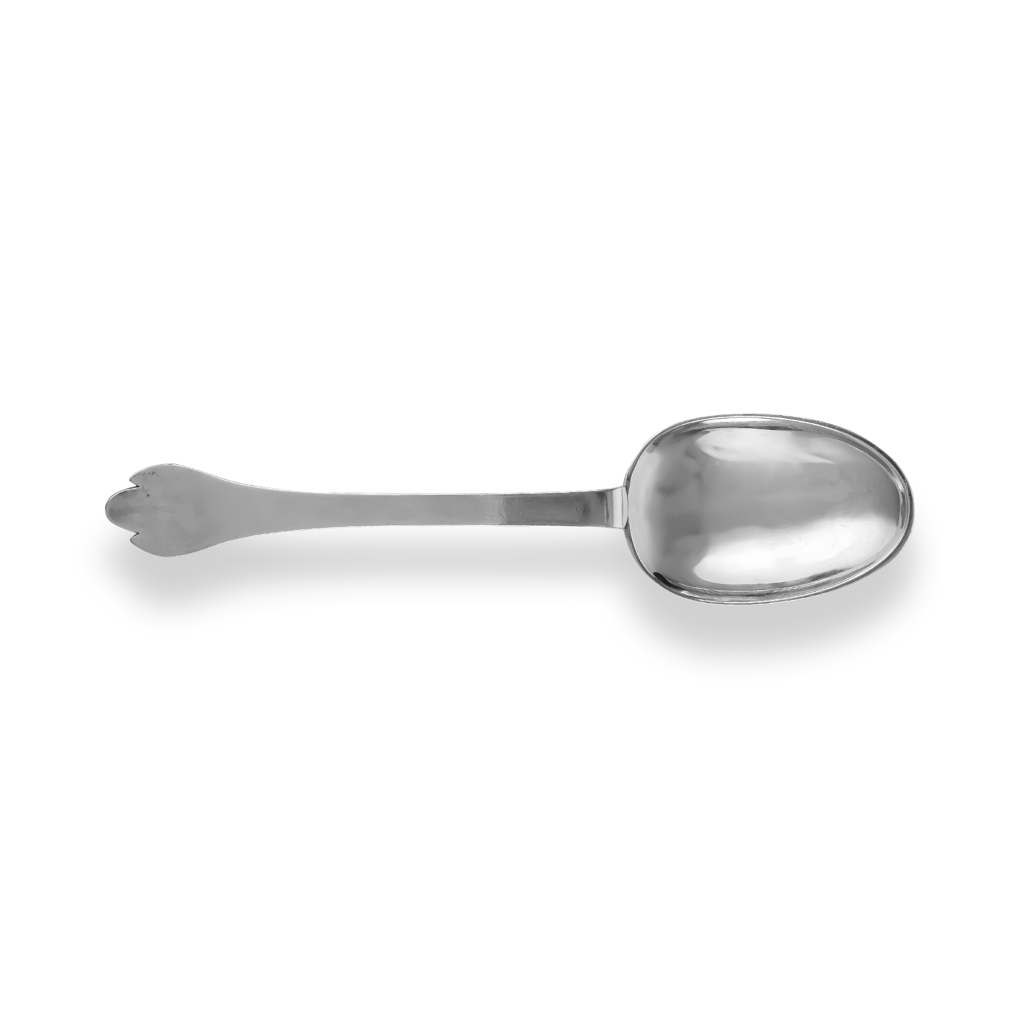 Silver William III Trefid Spoon Hallmarked London_1