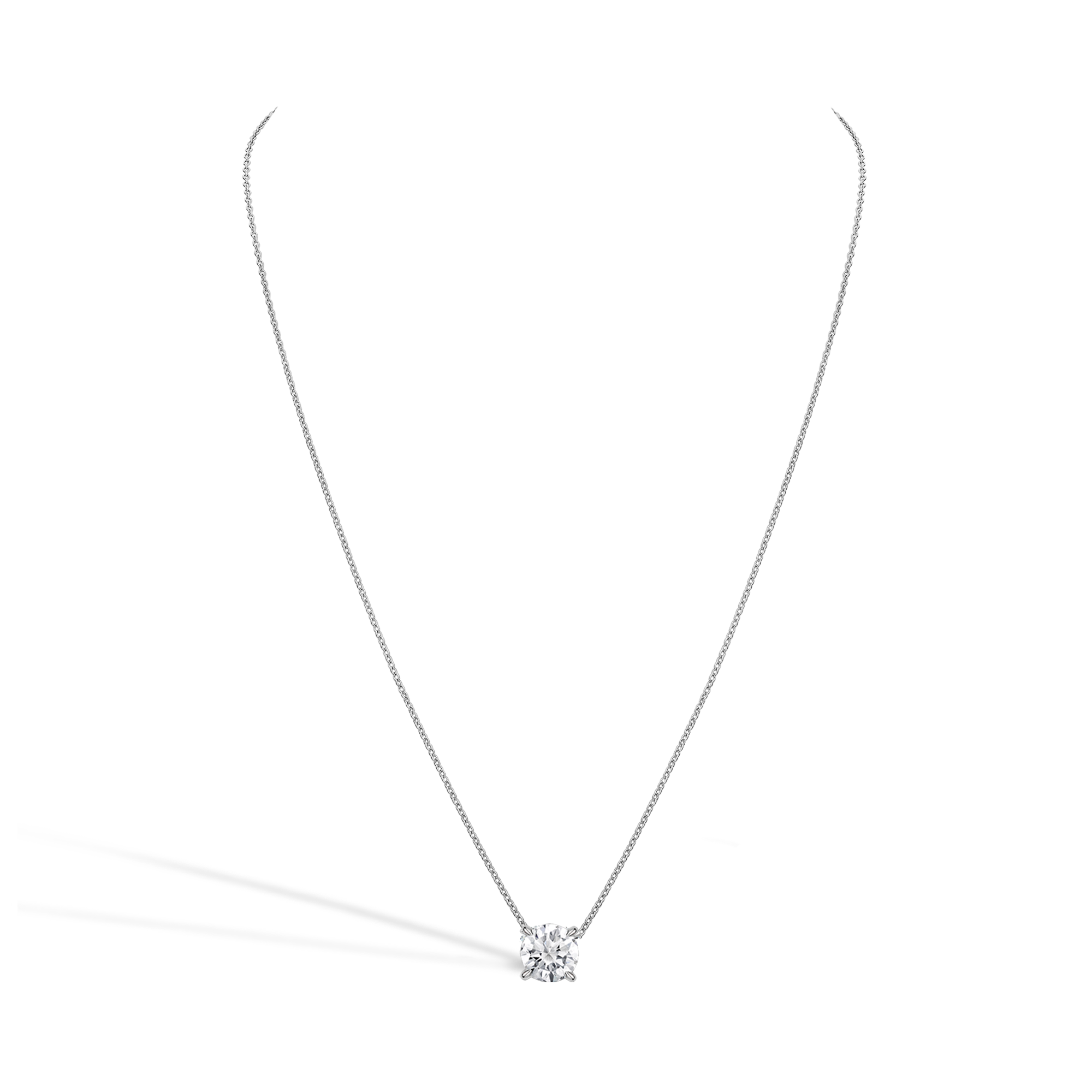 Brilliant Cut 1.05ct Diamond Pendant in 18ct White Gold Brilliant cut, Claw set_2