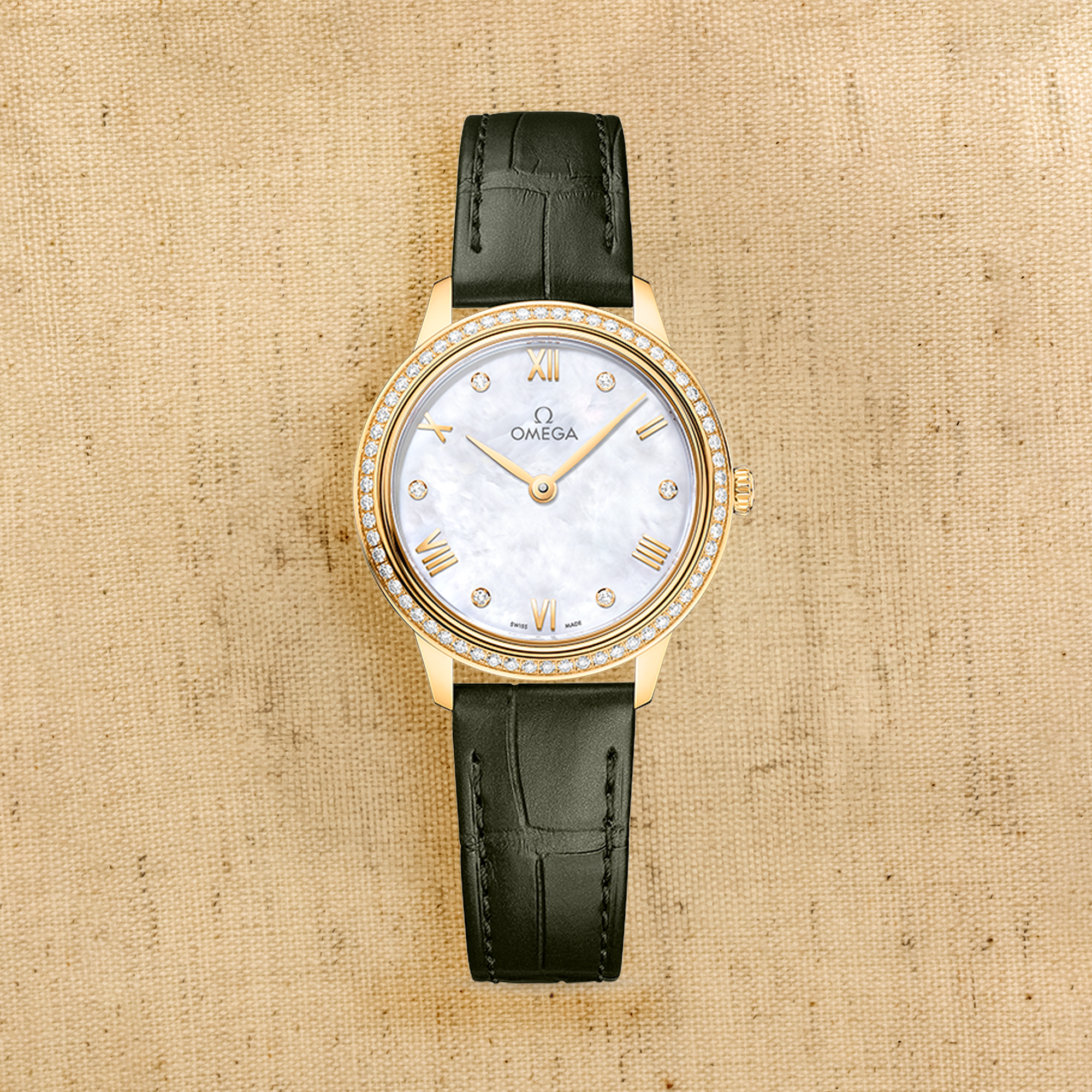 OMEGA De Ville Prestige 27.5mm, Mother of Pearl Dial, Roman/Diamond Numerals_1