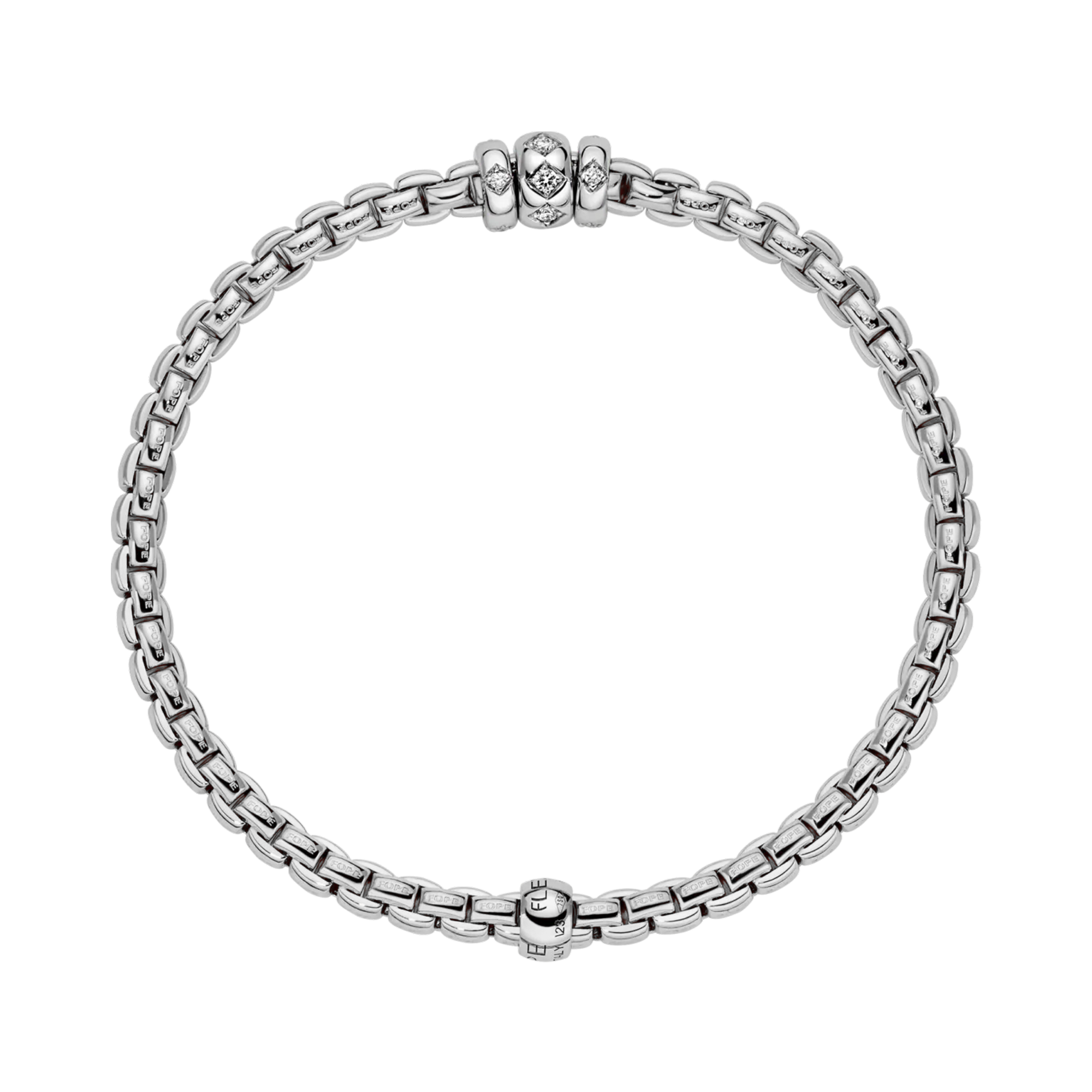 FOPE Solo Flex'It 0.18ct Diamond Bracelet Brilliant cut, Claw set_2