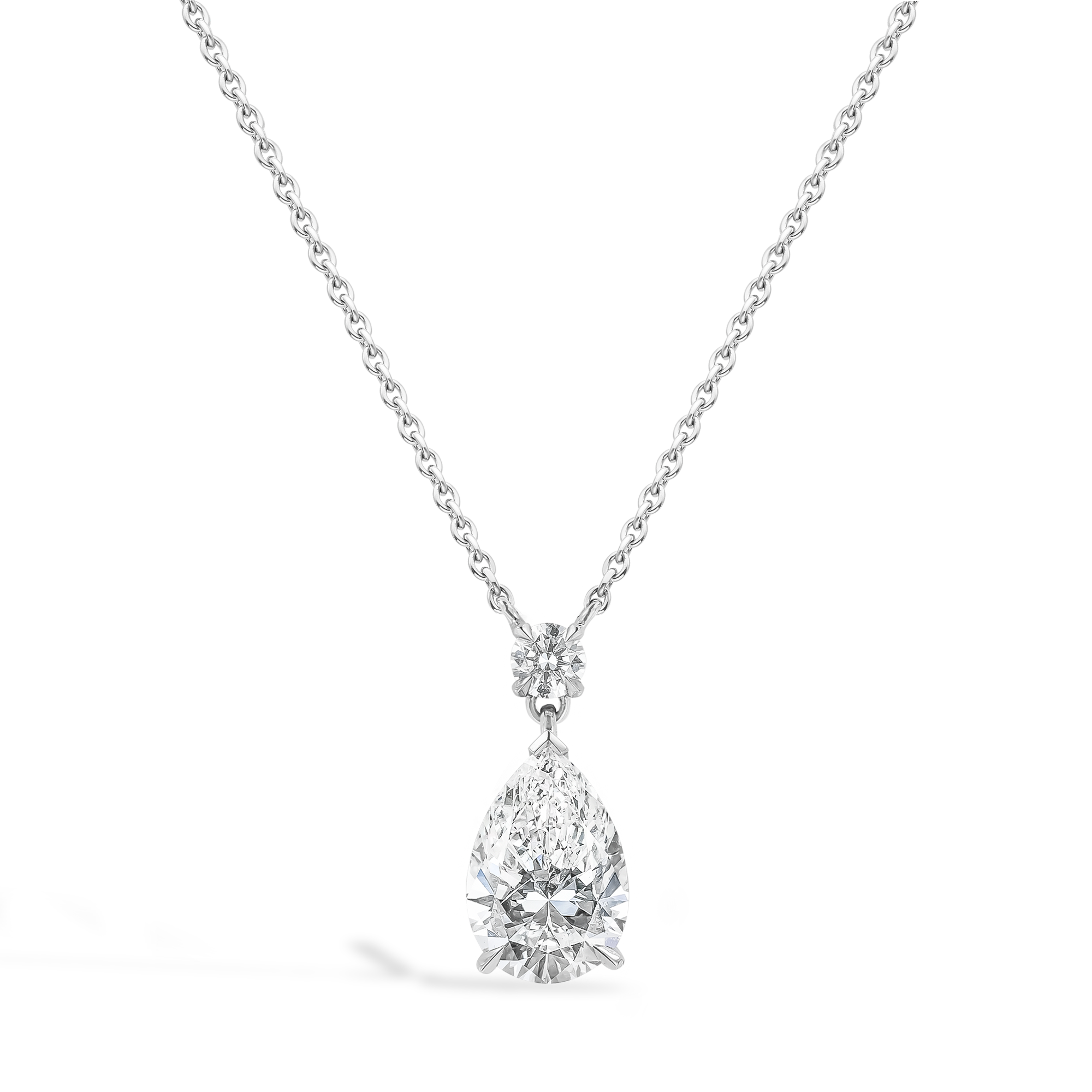 Pear-shaped Diamond Pendant Pear shape Cut, Three Claw Set_1