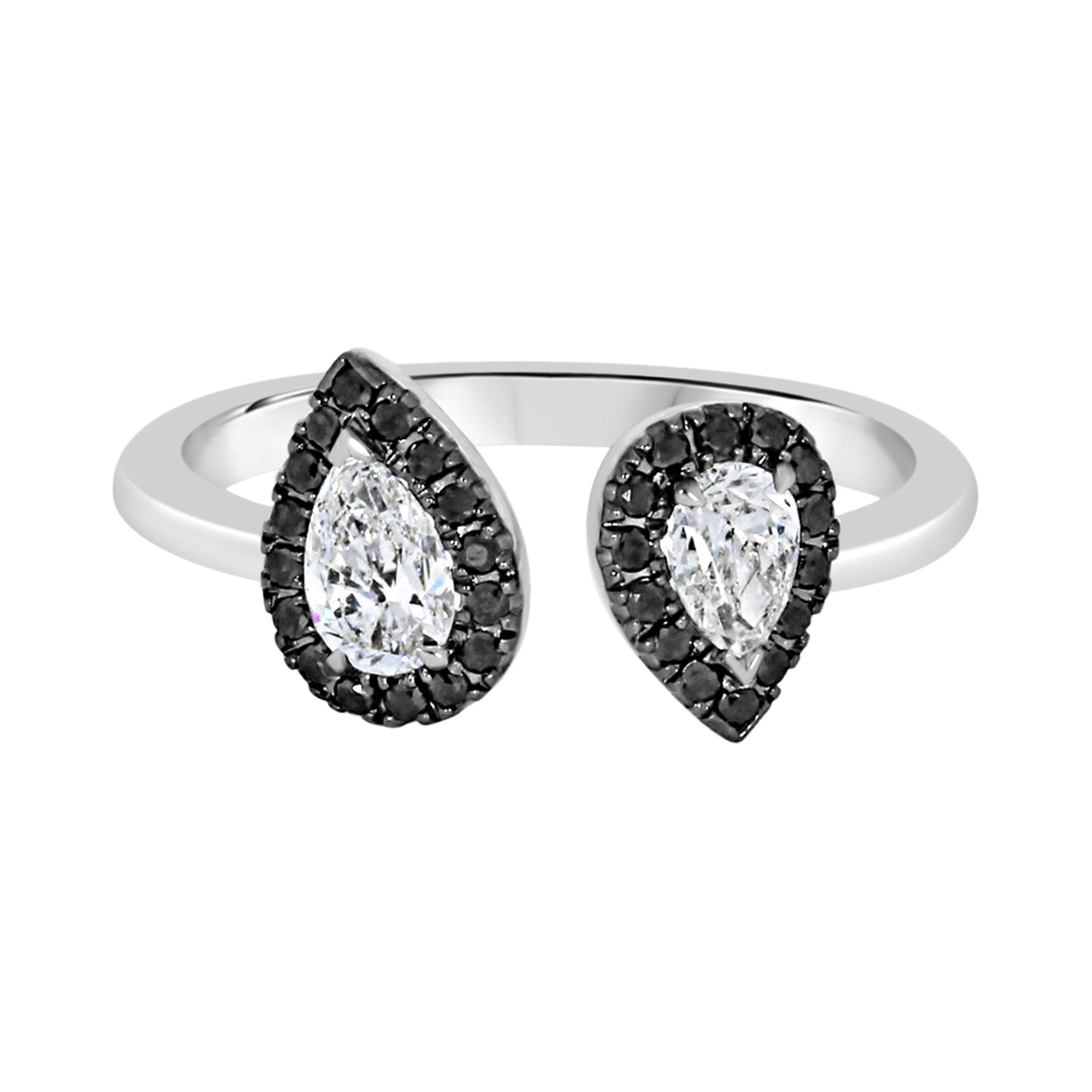 Skinny B Pear Shaped Diamond Ring Pear Shaped, Channel Set_2