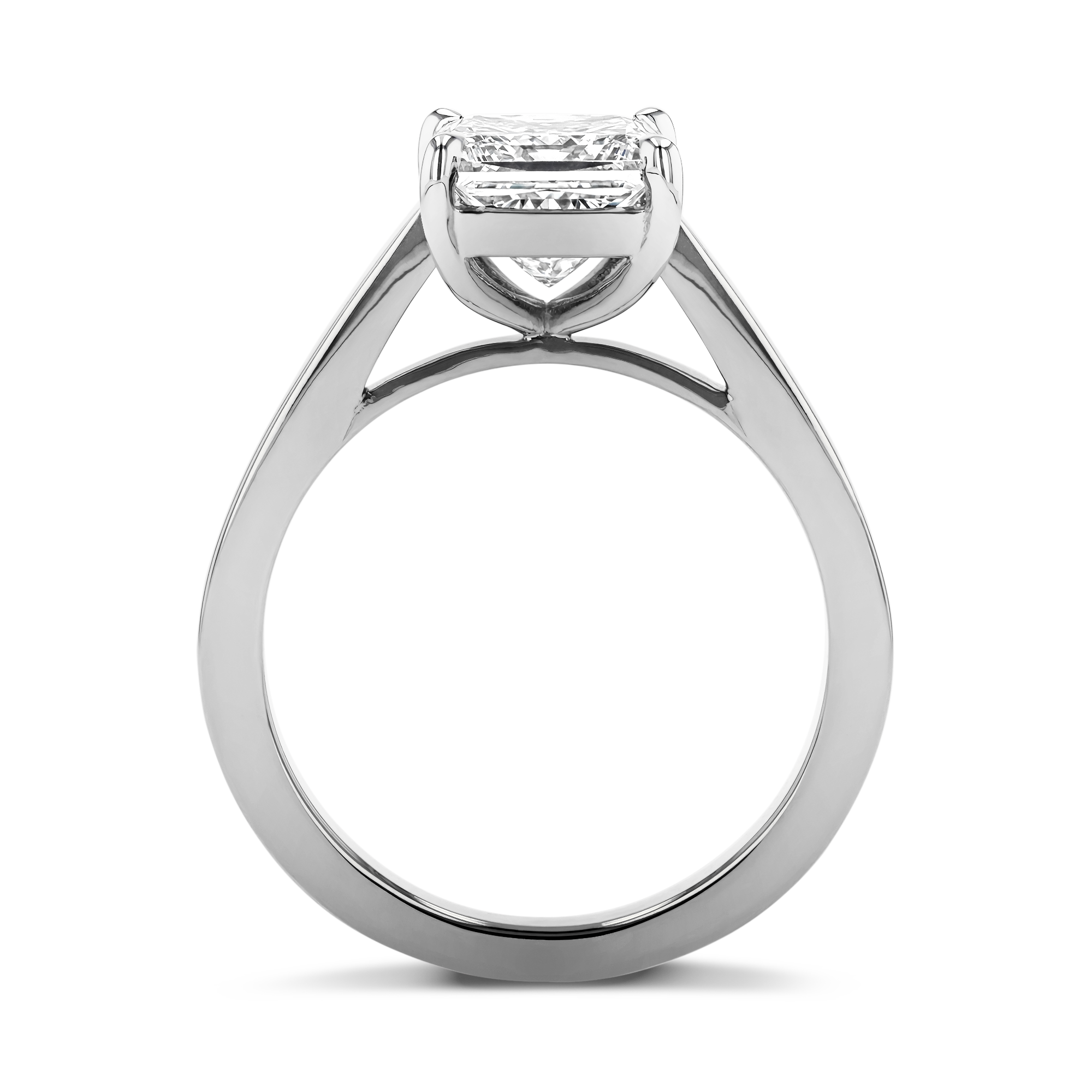 2.01CT Diamond Solitaire Ring Princess Cut, Solitaire, Four Claw Set_3