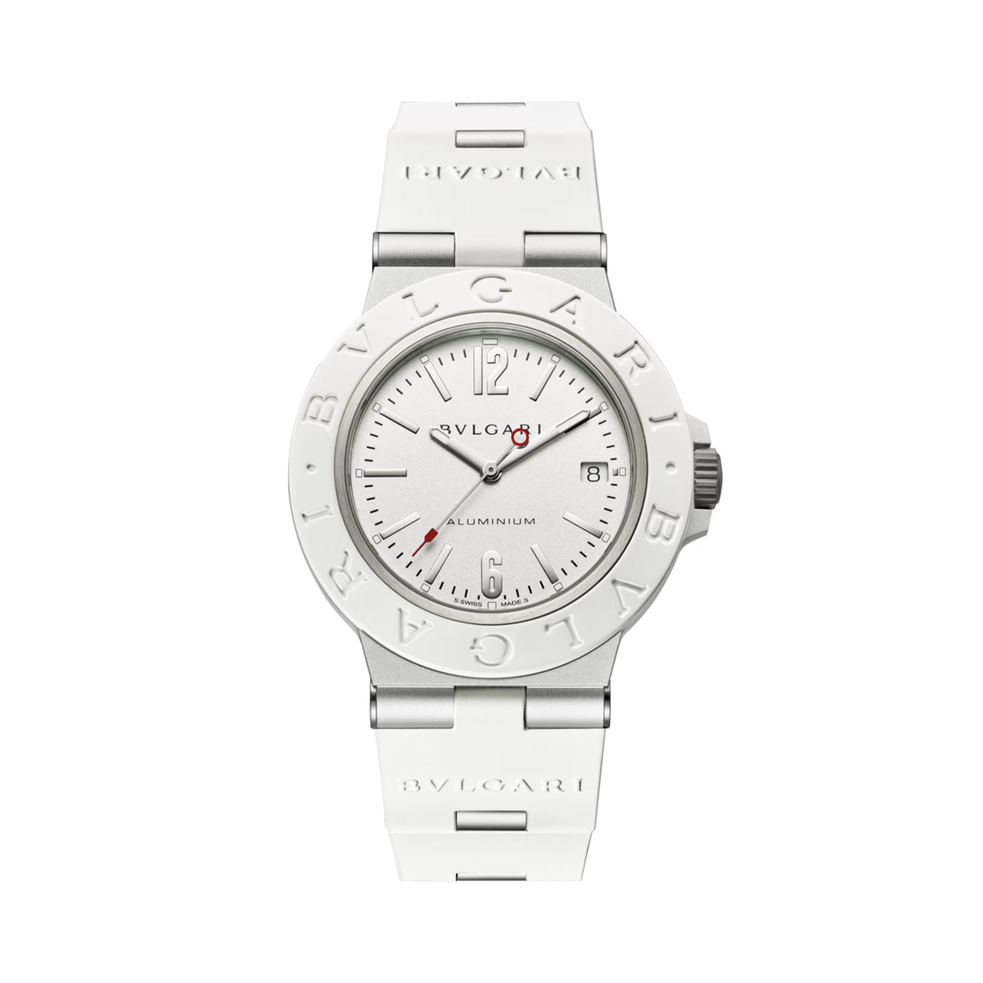 Bvlgari Aluminium 40mm, White Dial, Arabic/Baton Numerals_1