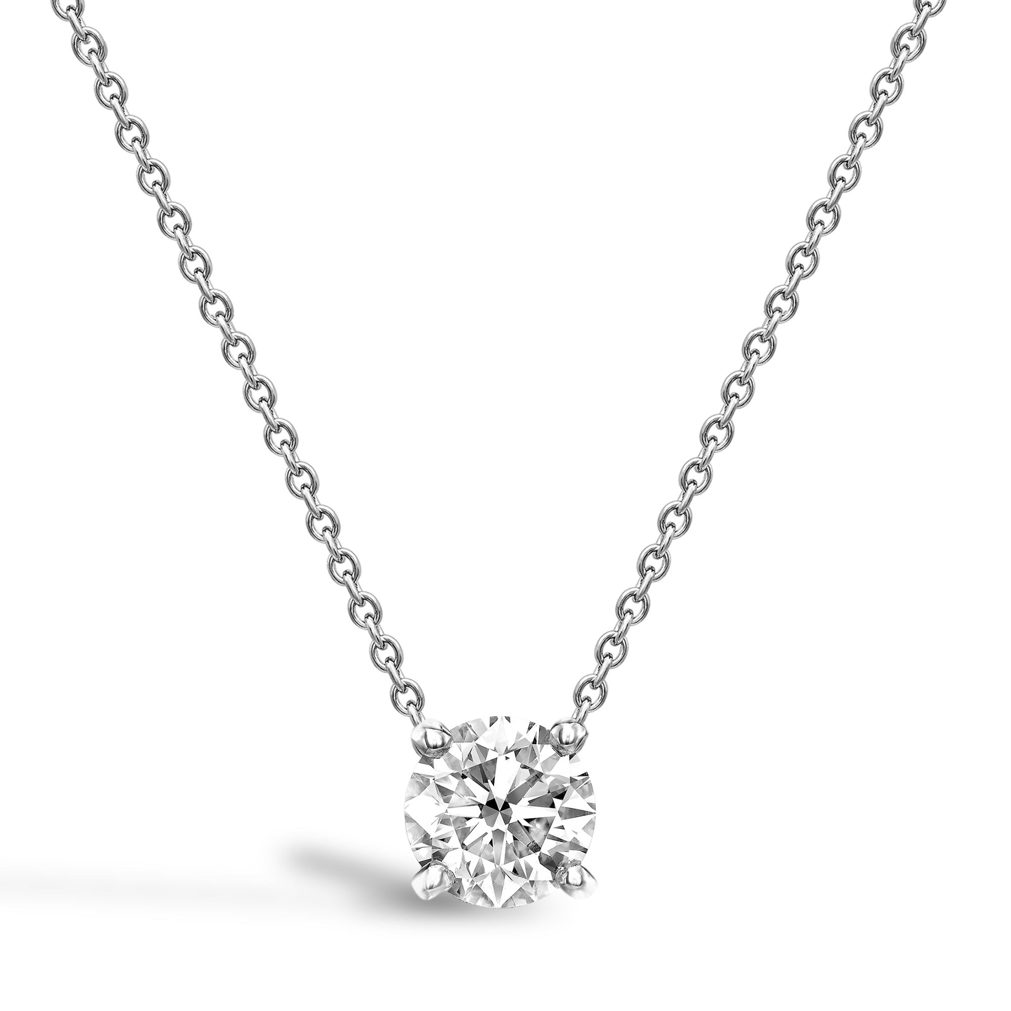 Brilliant Cut 1.05ct Diamond Pendant in 18ct White Gold Brilliant cut, Claw set_1