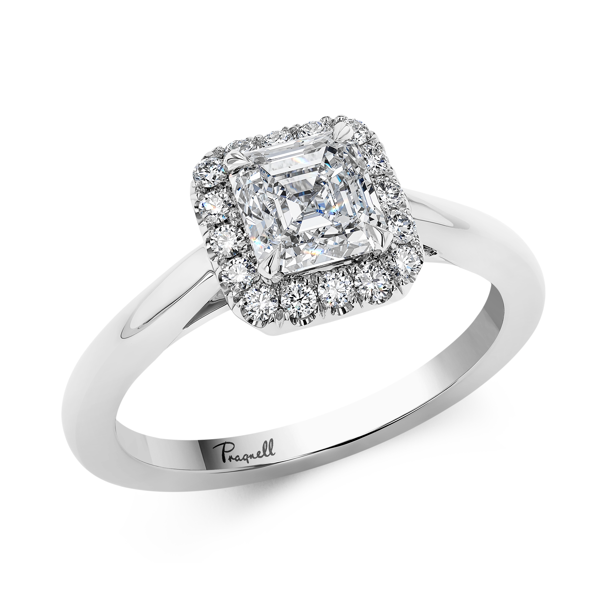 Asscher Cut 1.04ct Diamond Ring Asscher Cut, Claw Set_1