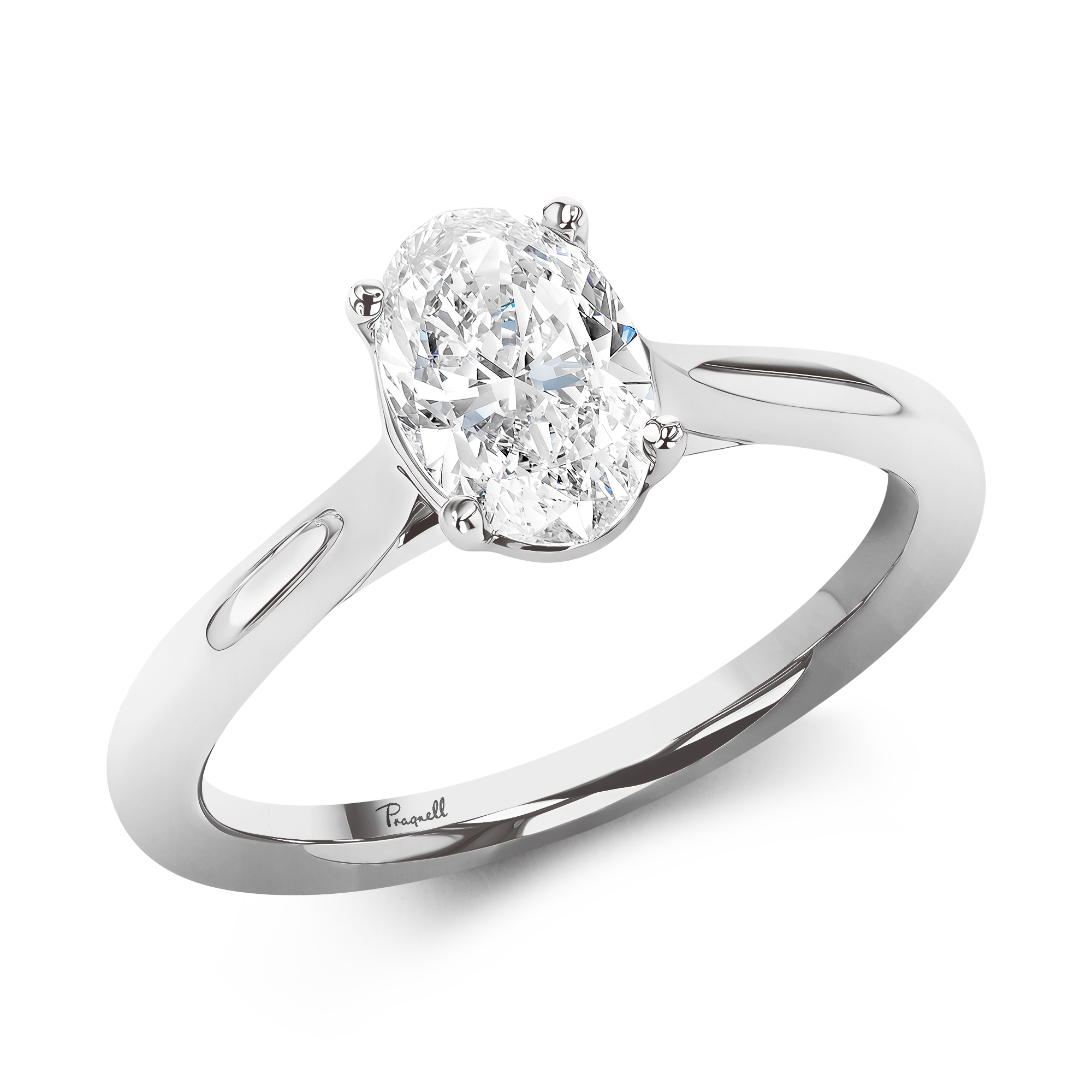 1.02CT Diamond Solitaire Ring Oval Cut, Solitaire_1