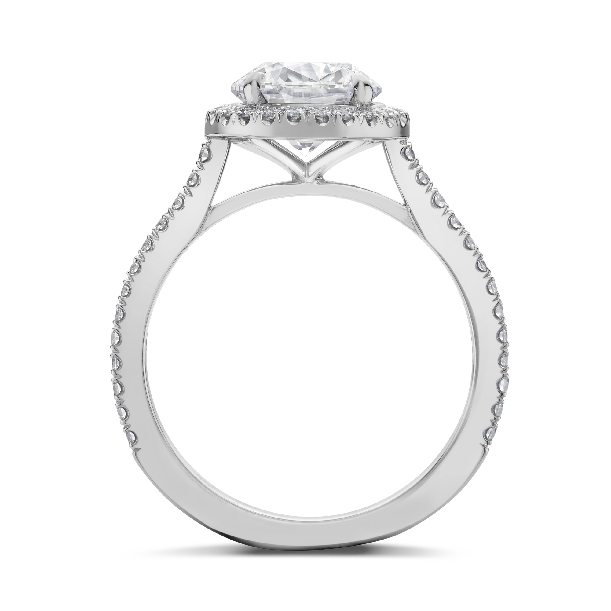 Brilliant Cut 2.08ct Diamond Cluster Ring Brilliant cut, Claw set_3