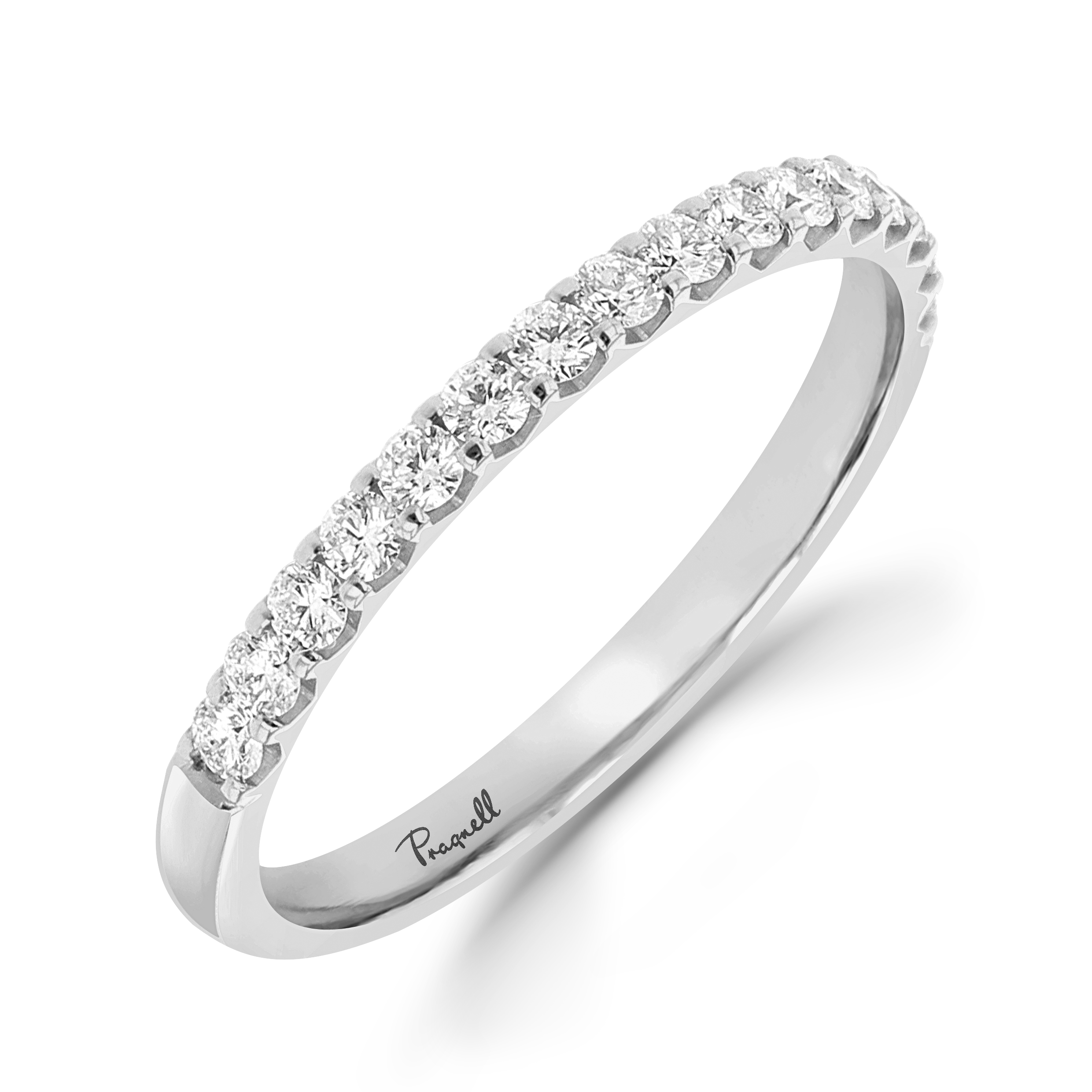 Brilliant Cut Diamond Half Eternity Ring Brilliant Cut, Half Eternity, Claw Set_1