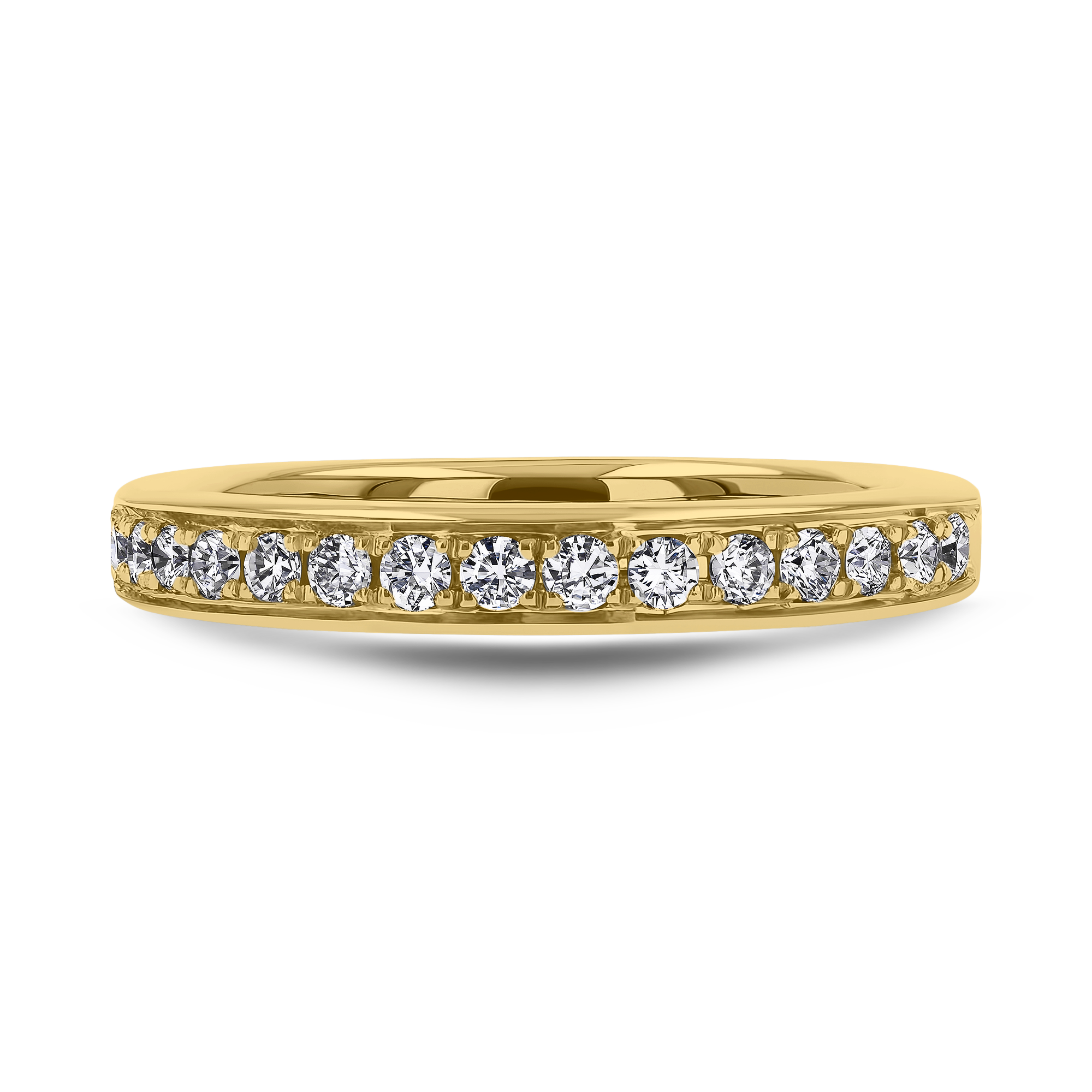 Brilliant Cut Diamond Half Eternity Ring Brilliant Cut, Half Eternity, Thread Set_2