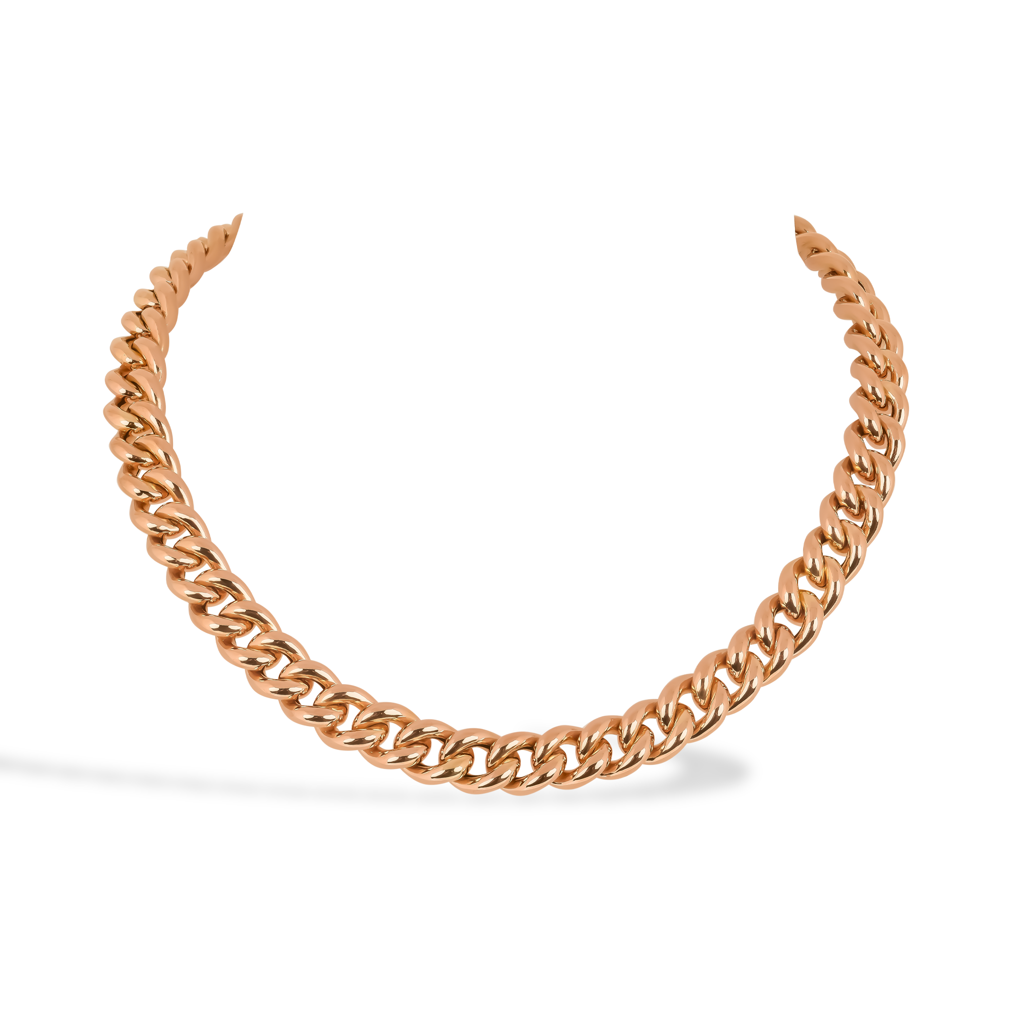 Contemporary Gold Curb Chain Bracelet _1