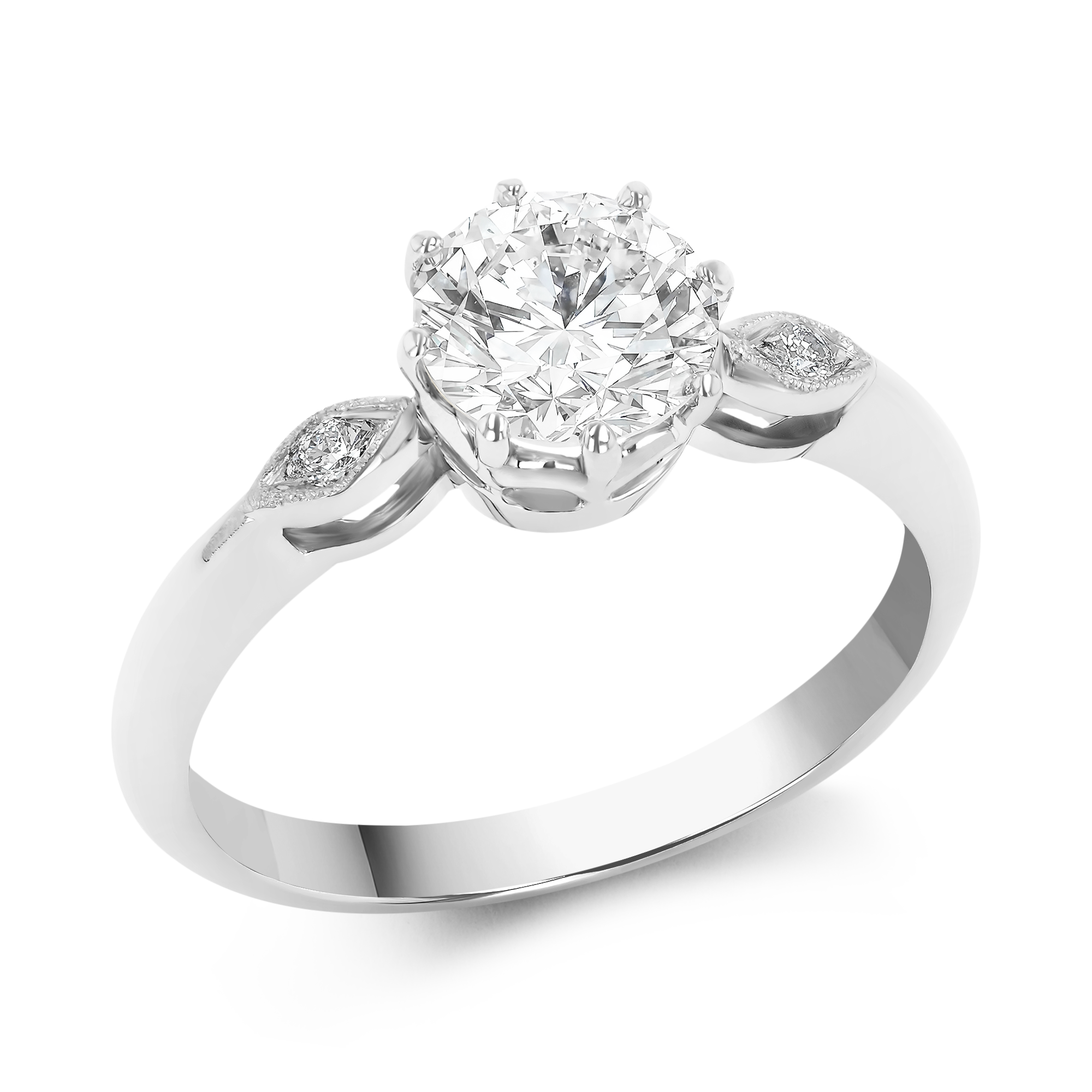 Brilliant Cut 1.07ct Diamond Ring Brilliant cut, Claw set_1