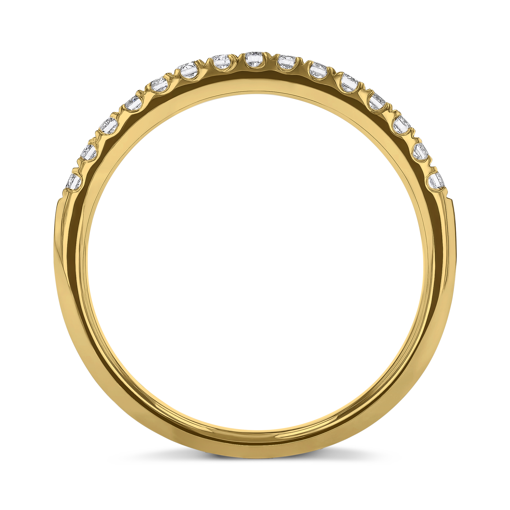 Celestial 0.22ct Diamond Half Eternity Ring Brilliant Cut, Micro Pavé Set_3