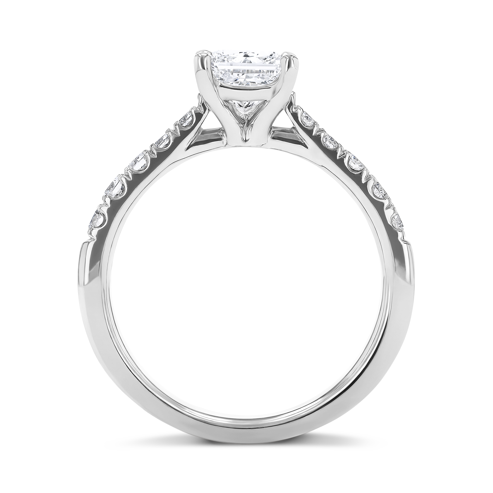 Celestial 0.90ct Diamond Solitaire Ring Princess Cut, Claw Set_3