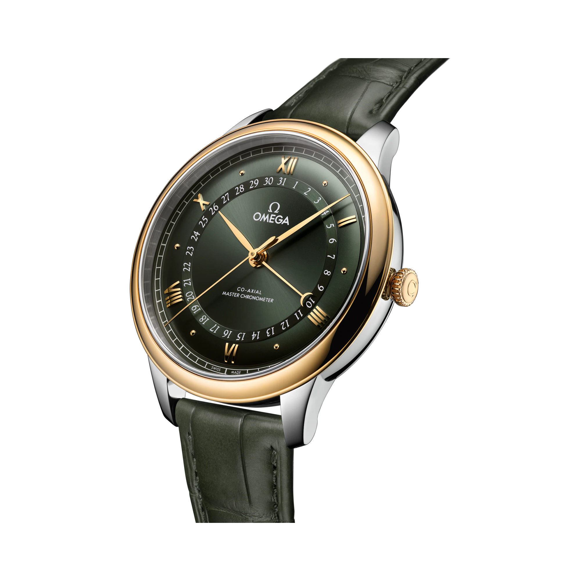 Omega Deville Prestige 42mm, Green Dial, Roman/Dot Numerals_3