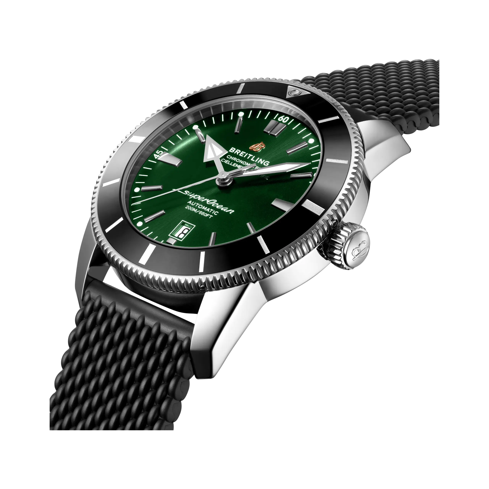 Breitling Superocean Heritage 46mm, Green Dial, Baton Numerals_2