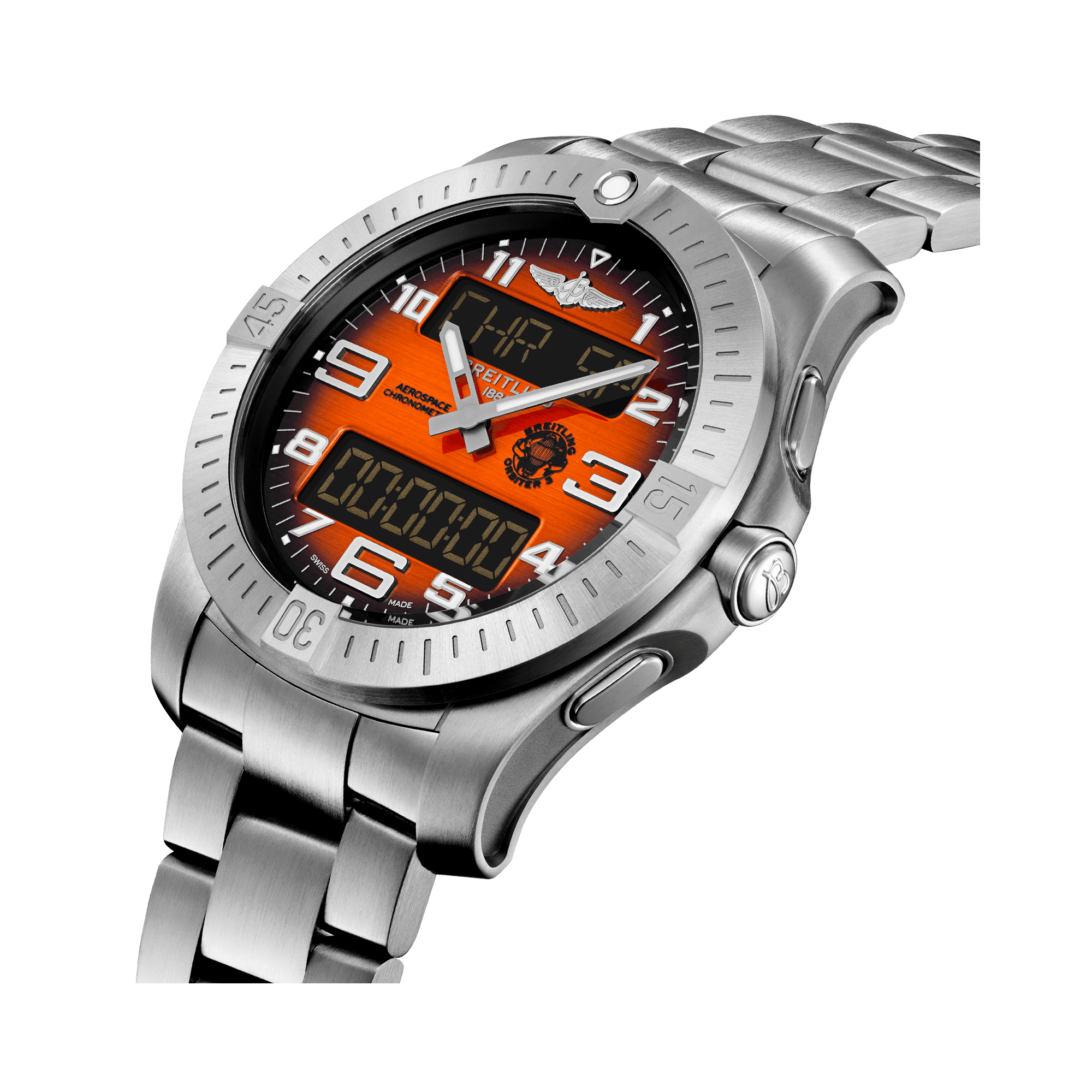 Breitling Aerospace B70 Orbiter 43mm, Orange Dial, Arabic Numerals_2