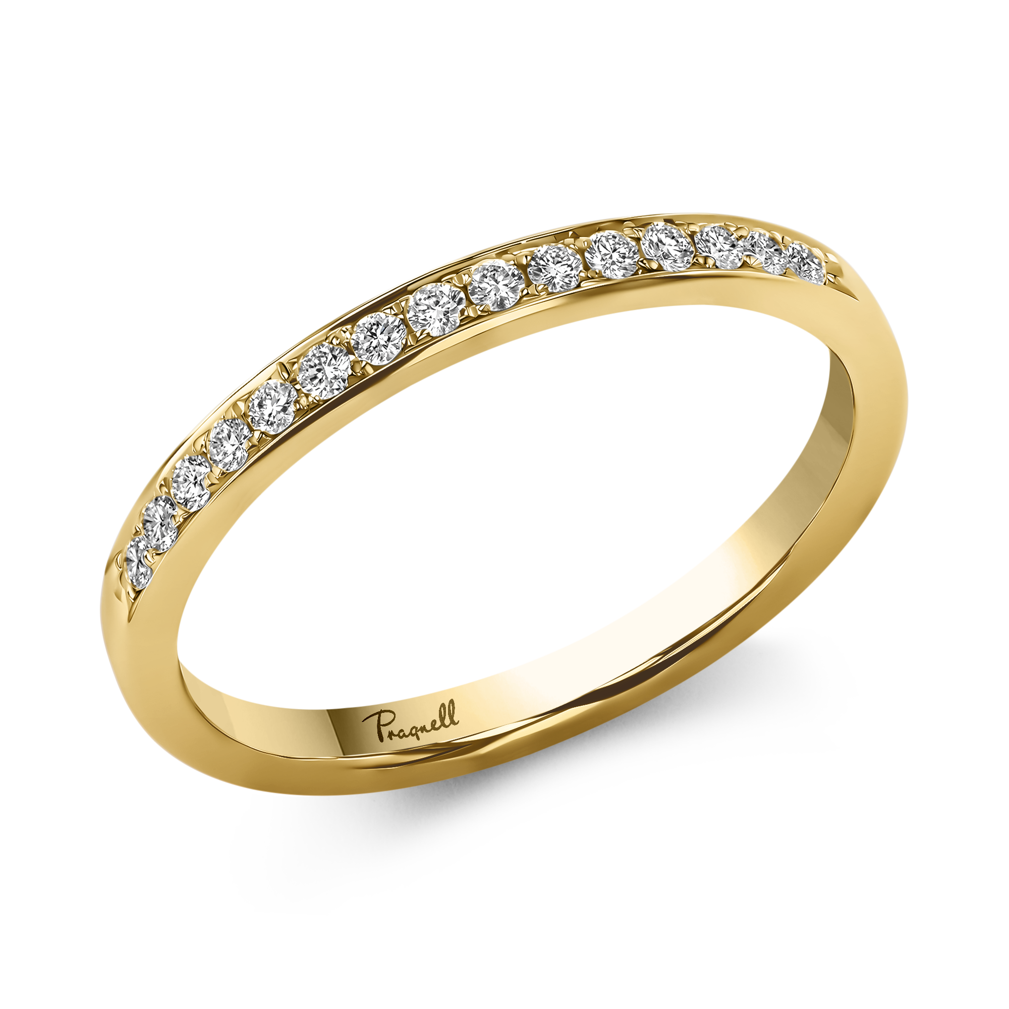 Brilliant Cut Diamond Half Eternity Ring Brilliant Cut, Half Eternity, Thread Set_1