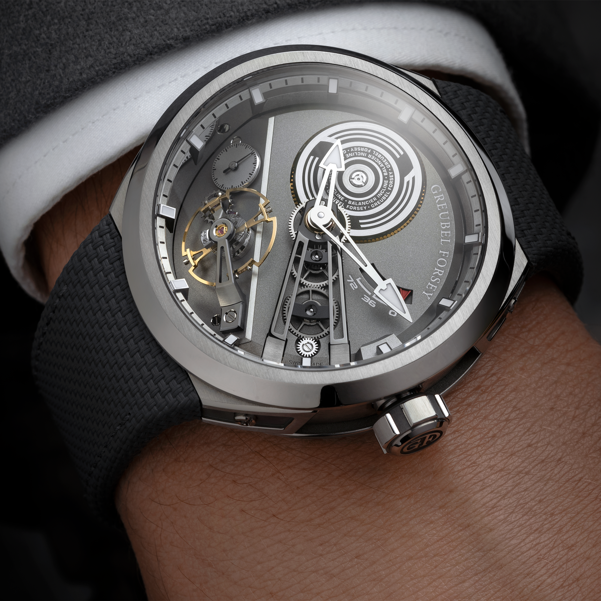 Greubel Forsey Balancier Convexe S2 41.5mm, Black Dial, Baton Numerals_2