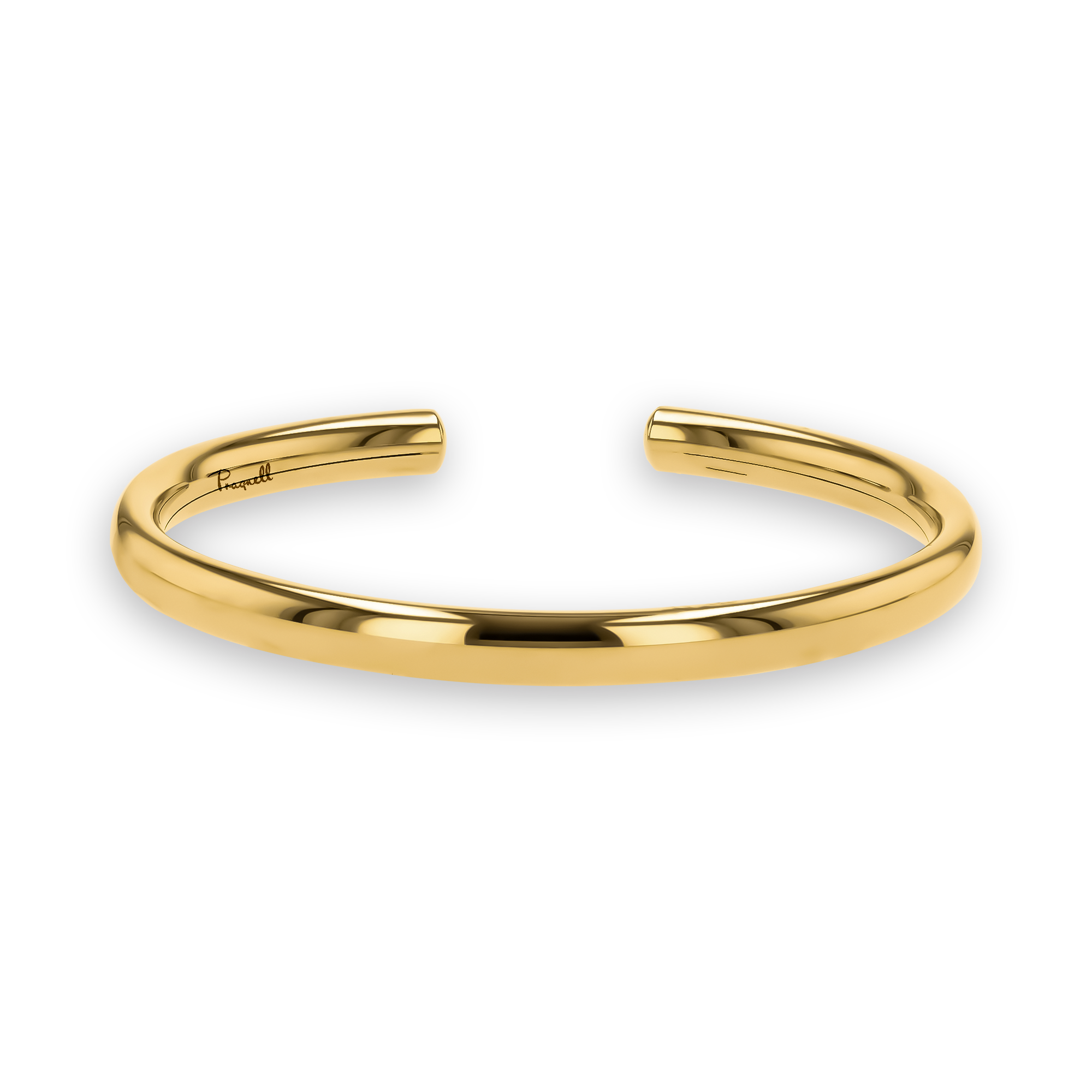 Yellow Gold Polished Oval Bangle _1