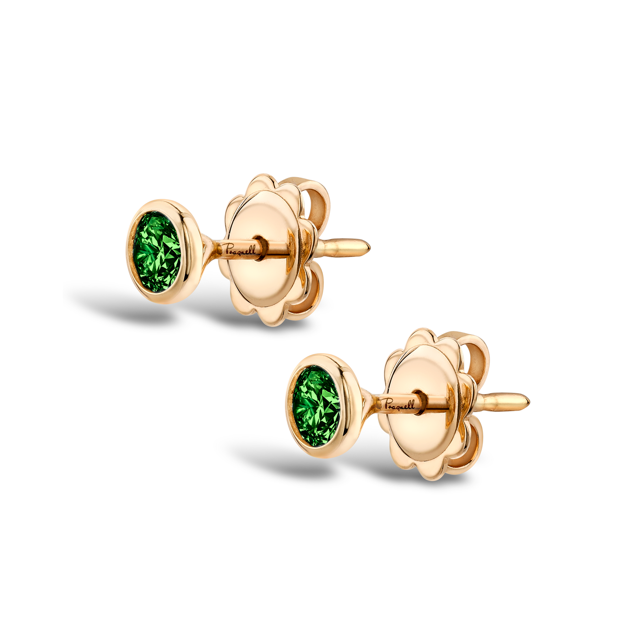 Sundance Emerald Stud Earrings Brilliant Cut, Rubover Set_2