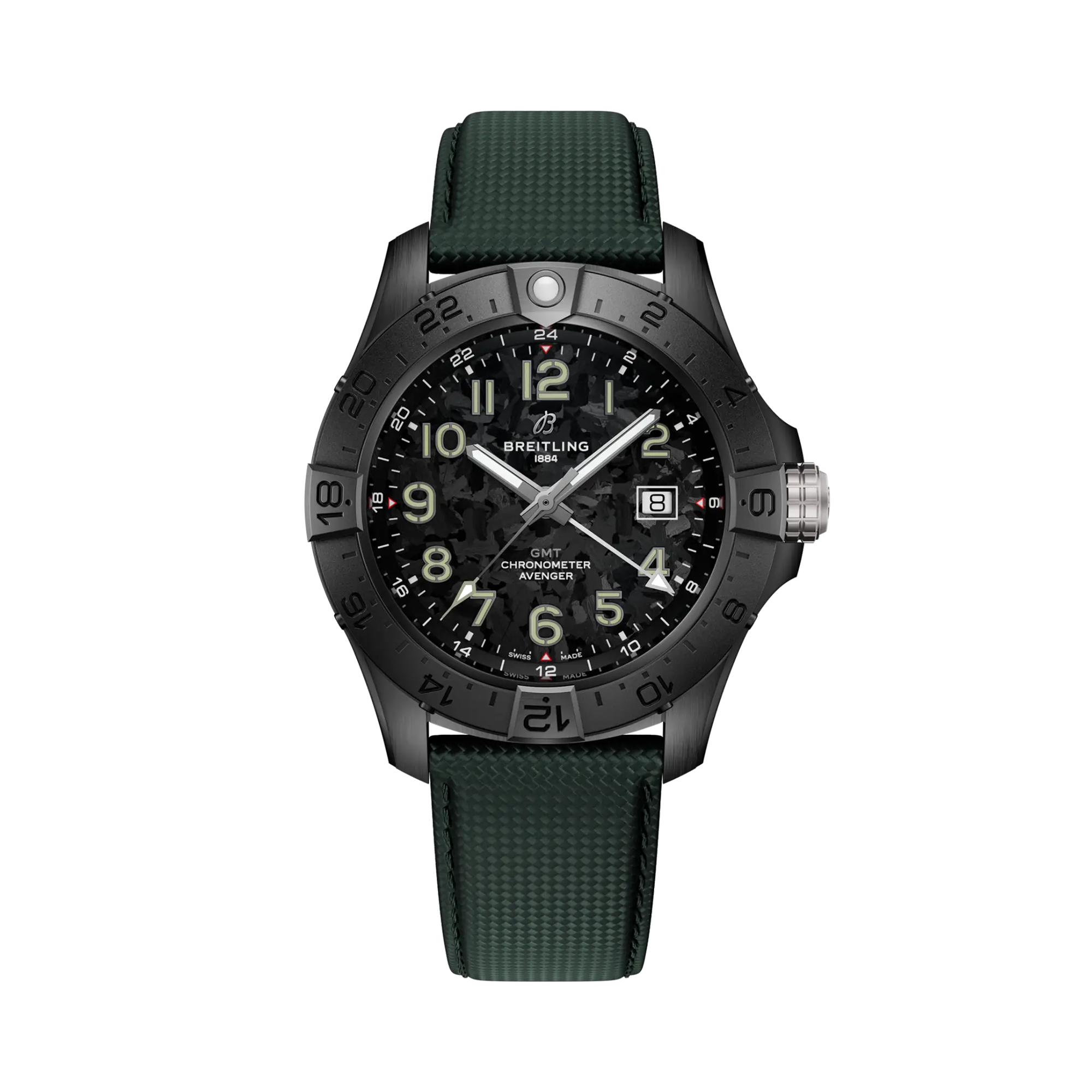 Breitling Avenger GMT 44 Night Mission 44mm, Black Dial, Arabic Numeral_1