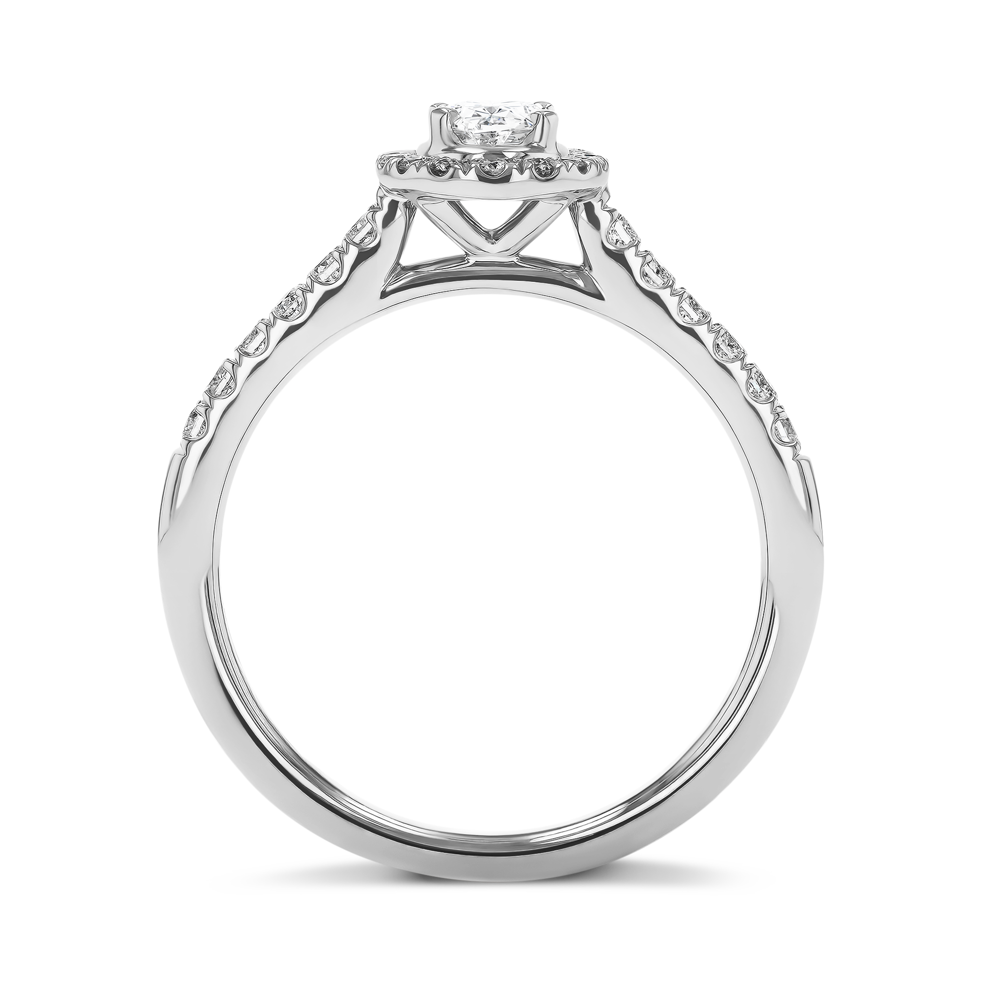 Celestial 0.30ct Diamond Cluster Ring Oval Cut, Claw Set_3