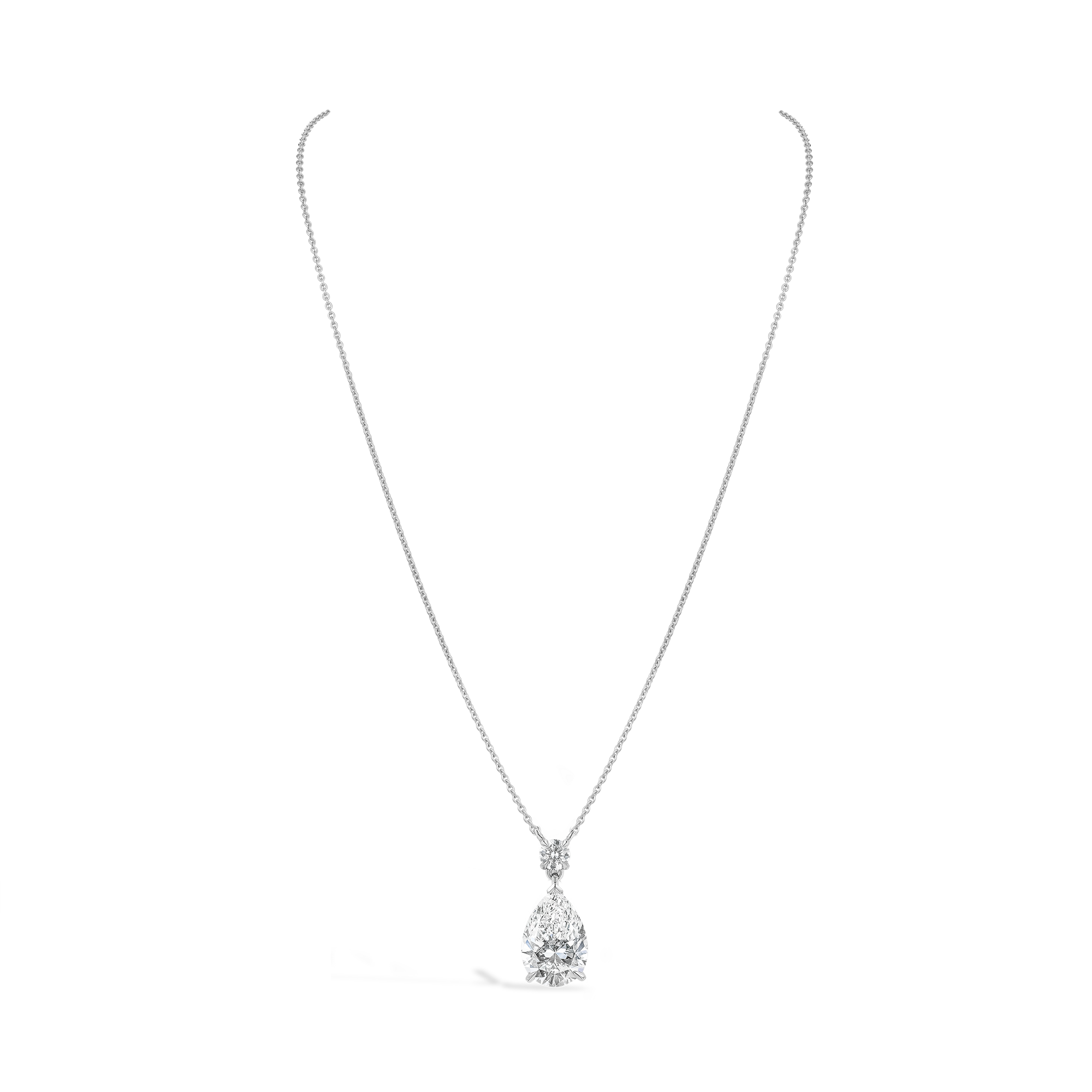 Pear-shaped Diamond Pendant Pear shape Cut, Three Claw Set_2