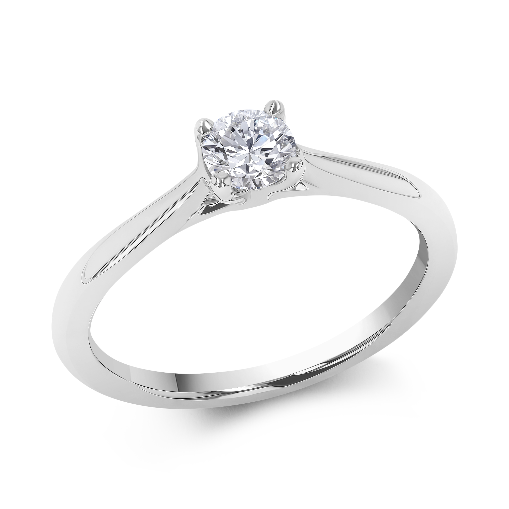 Gaia 0.30ct Diamond Solitaire Ring Brilliant cut, Claw set_1