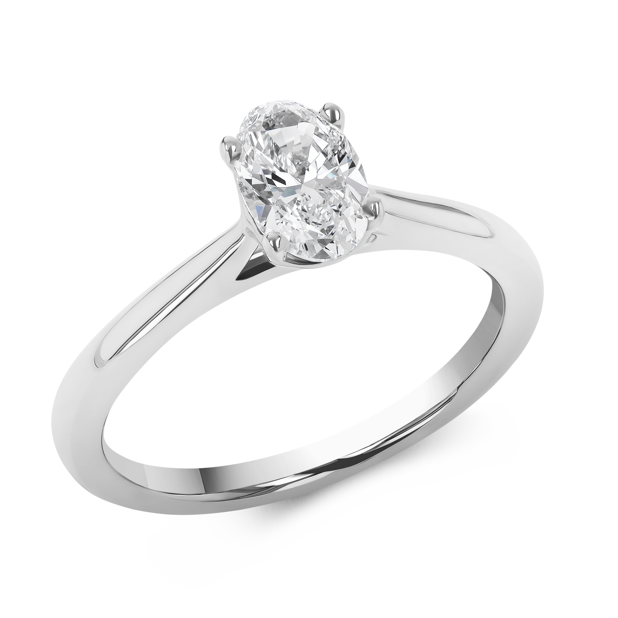 0.70CT Diamond Solitaire Ring Oval Cut, Solitaire_1